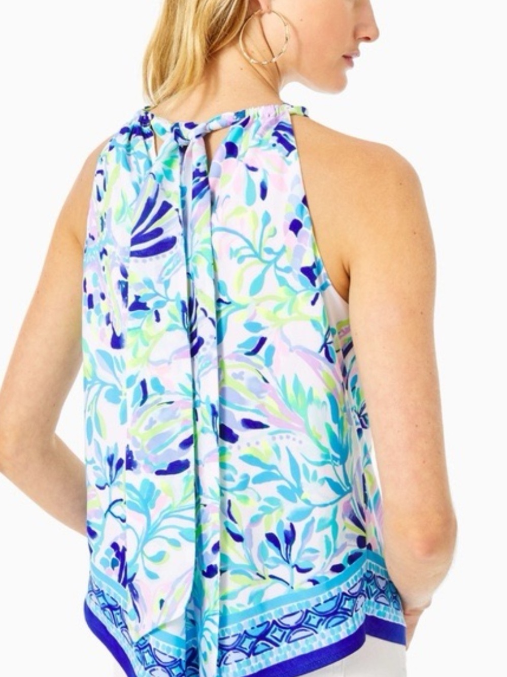 Lilly Pulitzer Julien Halter Top in Resort White
Shell Beach size XL - Picture 3 of 16